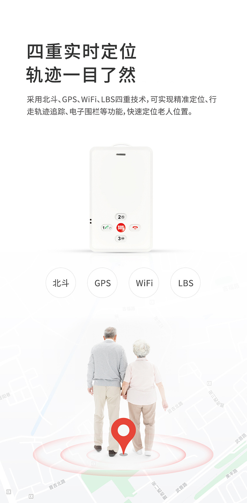 4G電話智能定位胸牌